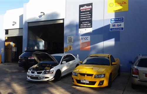 The Auto Tech Service Centre workshop on Fairbairn Road, Sunshine West