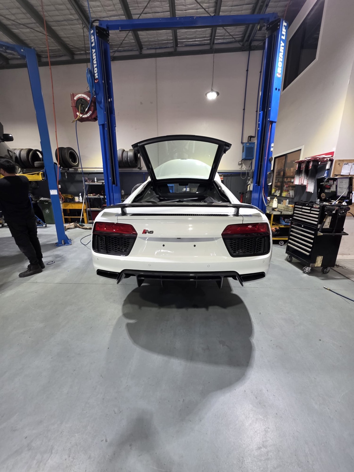Inside the Auto Tech Service Centre workshop